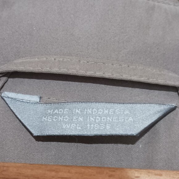 Stafford Taupe/Stone colored Men's Trench Coat, Size 42 Regular - Picture 10 of 15